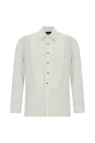 Abdullah Kiğılı Long Sleeve Slim Fit Patterned Non-Iron Cotton Shirt