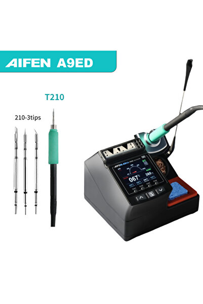 Choice4 EUplug A9ED-210handle-3tips AIFEN A9ED Soldering Station 180W Power E...