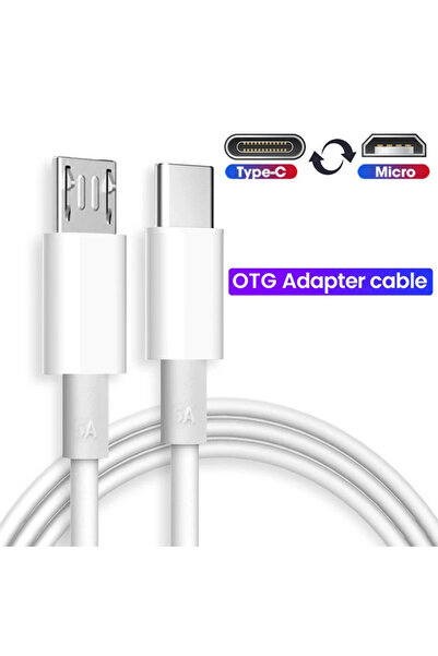 Choice 1m White NNBILI USB Type C to Micro 5V/2.4A Fast Charging 480Mbps Data...