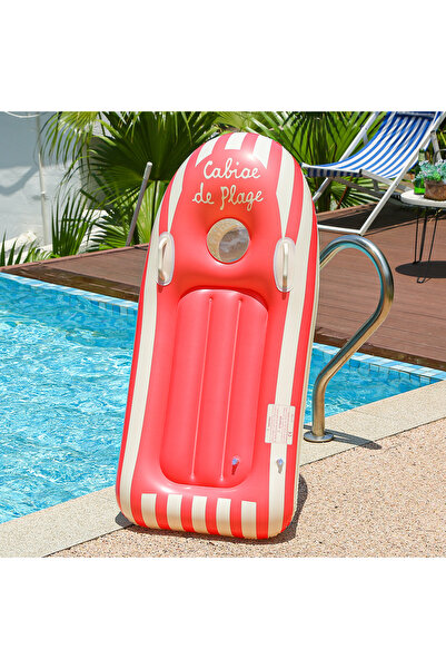 Choice1 Red 1PC Inflatable Surfing Board, Surfboard With Handle, Summer Swimm...