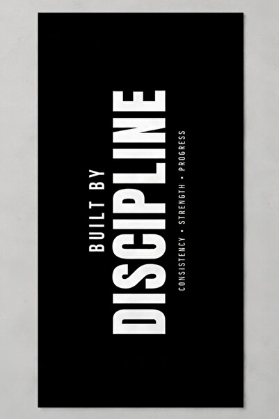 Luvis Store Built by Discipline Written Sports and Fitness Towel 50X100 cm - ...