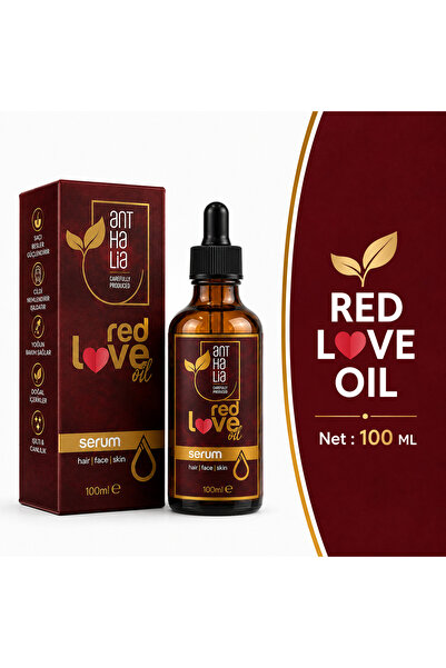 Red Love Oil Saç-Yüz-Cilt Bakım Yağı 100 ML Gün Boyu Etkileyici Koku Ağırlık Yapmaz