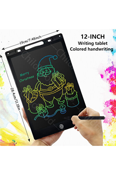 Choice7 12 inch black 6.5/8.5/10/12/16-Inch LCD Drawing Tablet,Handwriting Pa...