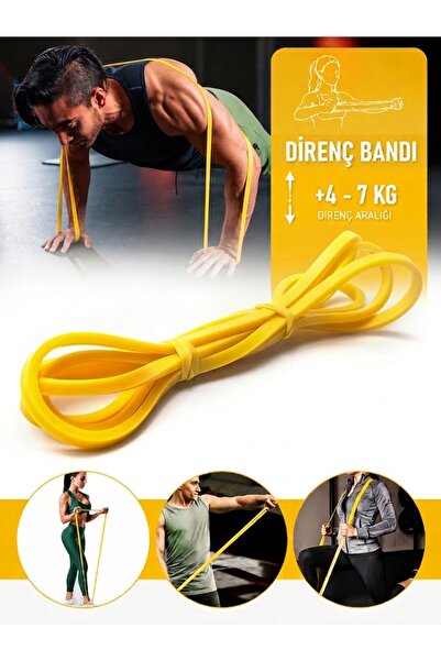 GUS Company 208 CM Pilates Jimnastik Lastiği Egzersiz Yoga Direnç Bandı (X-Ha...