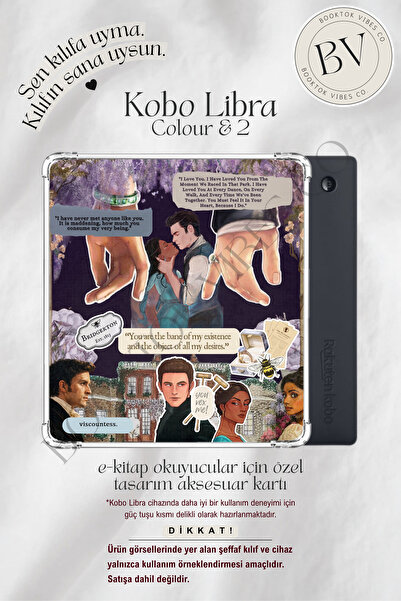 BookTok Vibes Co. Bridgerton Anthony & Kate Kolaj Temalı Insert - Kindle ve K...