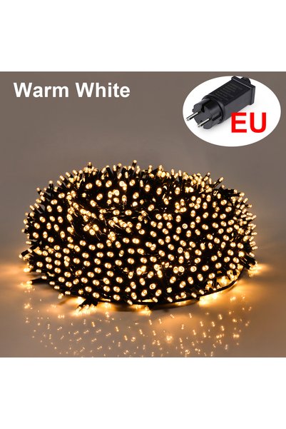 Choice 20M-200LEDs Warm White -EU Plug 110V 220V LED Christmas Lights Fairy G...