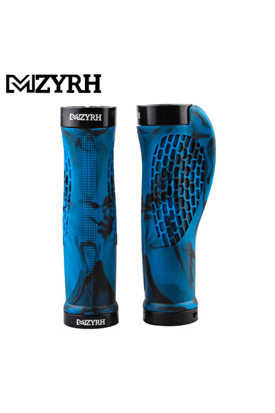 Choice BLACK-BLUE Lock on Bicycle Grips Durable Bicycle Handlebar Grip Ergono...