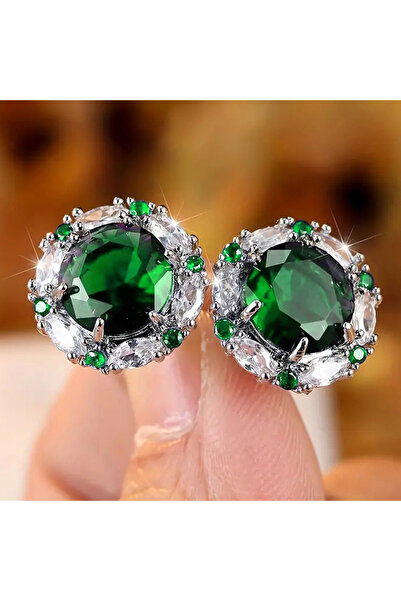 Choice E2781 Huitan 2023 Hot Cubic Zirconia Stud Earrings for Women White/Blu...