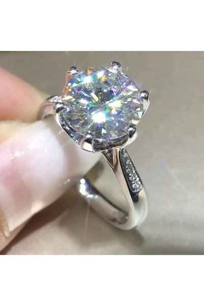 Choice1 9 Q686 Huitan Crystal Cubic Zirconia Women Rings Simple and Elegant F...