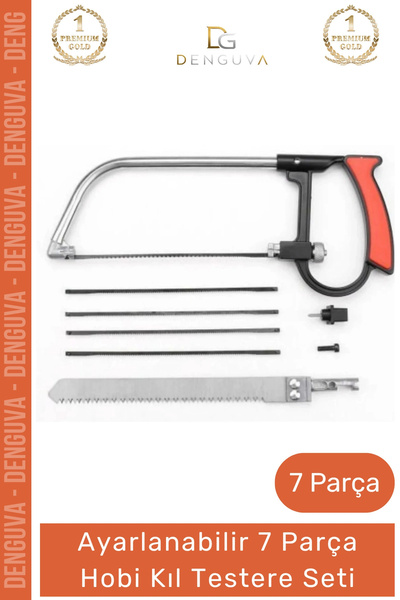 Denguva #Testere Ahşap Mdf Sunta Cam Kesme Desen Verme Hassas Metal Saplı 7 P...
