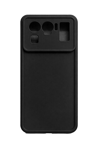 Vissona mi 11 Ultra ve mi 11 Uyumlu Kamera Çıkıntılı Mat Silikon Telefon Kılıfı