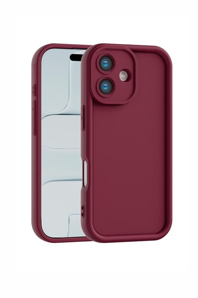Vissona iPhone 17 Kılıf – Kamera Çıkıntılı – Mat Silikon Telefon Kılıfı