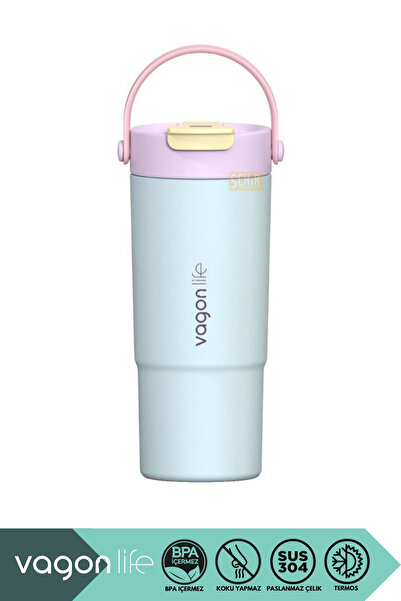 Vagonlife 660ml Yeni Koleksiyon Çift Renkli Tumbler Pipetli/Pipetsiz Kullanım...