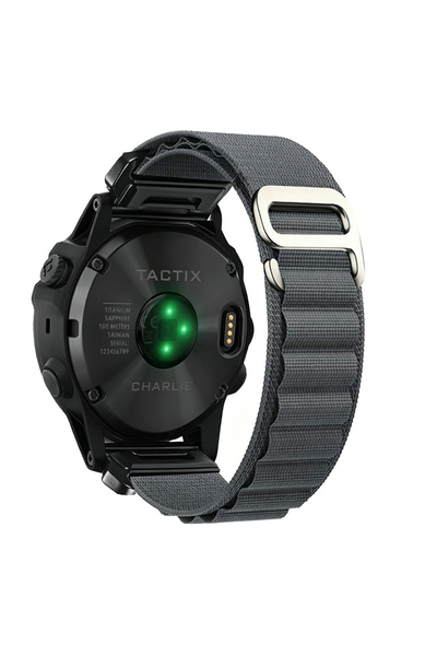 Choice16 QuickFit 22mm Space Gray 20mm22mm 26mm Nylon Quick Fit Strap for Fen...