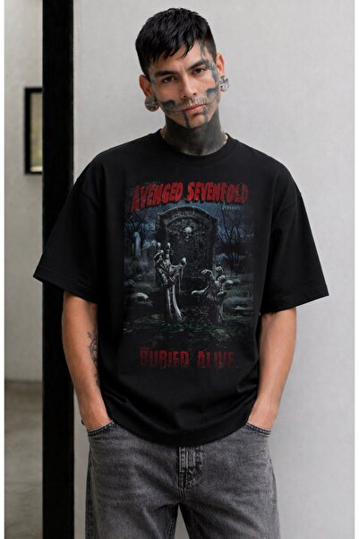 Fuddy Moda Μπλουζάκι Unisex Avenged Sevenfold Buried Alive με στάμπα, Υπερμεγ...