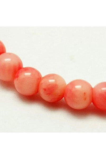 GemSale Mărgele coral 3,7mm -40cm~100buc-Portocaliu somon