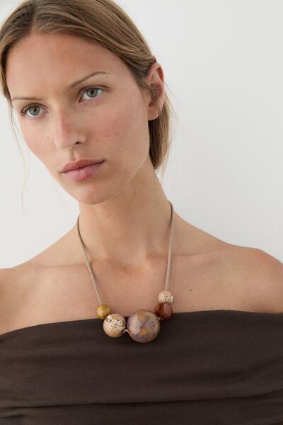 Massimo Dutti Seramik top kolye
