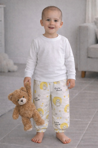 MODABOX Donji deo pidžame za devojčice od 2 do 13 godina, 100% češljani pamuk...
