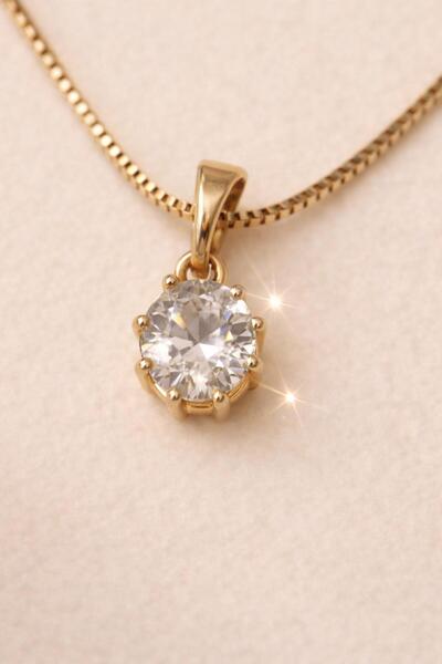 Archhazel Jewelery Xuping Solitaire Sparkle Necklace