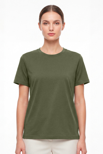 goffra Γυναικείο T-Shirt Vision Crew Neck Premium Quality από βαμβάκι με πυκν...