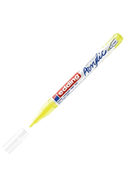 Edding EDING ED5300065 قلم تحديد أكريليك رفيع 1.0-2.0 مم أصفر