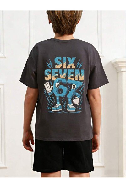 SVART WEAR Six Seven 67 Παιδικό και εφηβικό μπλουζάκι με στάμπα, 100% βαμβακε...