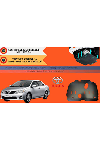 Ans TOYOTA COROLLA KARTER ALT MUHAFAZA SACI METAL 2008-2018 UYUMLU
