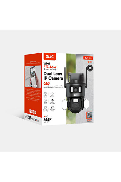 Al-NET Teknoloji Al-NET 2.4G Wifi Bağlantılı 355derece Dönebilen 3+3 6mp Full...