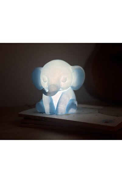 Çocuk Gece Lambası Sevimli Fil USB 5V – LED Dekoratif Hayvan Figürlü Çocuk Odası Lambası