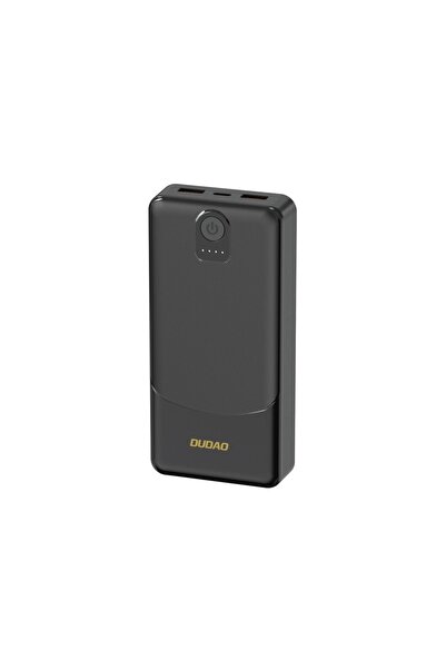 DUDAO Εξωτερική μπαταρία 10000mAh 12W, 3x USB, Powerbank k10, Μαύρο