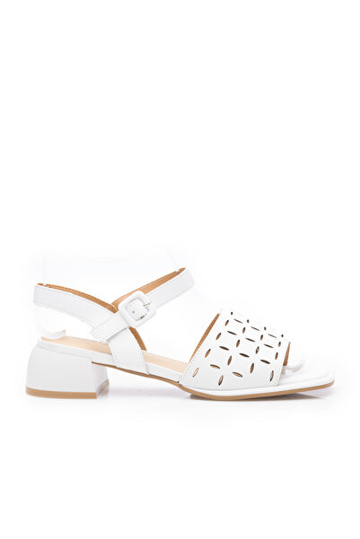 UrbanShoes Sandale elegante damă cu toc mic din piele naturală, Karisma - 400...