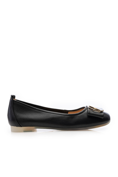 UrbanShoes Balerini damă din piele naturală - 8872 Negru Box