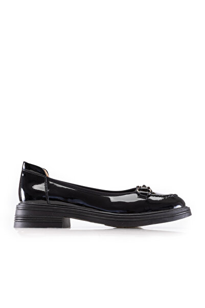 UrbanShoes Pantofi casual damă din piele naturală - 4419 Negru Lac