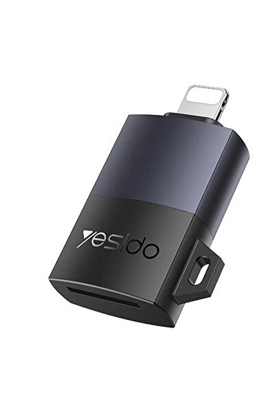 Yesido Adaptor (GS38) - Lightning la card TF, pentru iPhone, iPad, 480Mbps, 4...