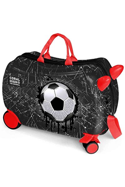 Coral High Futbol Desenli Otur-Çek Valiz