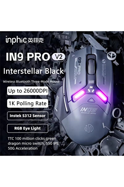 choice2 inphic IN9 PRO V2 1K Inphic IN9PRO Wireless Gaming Mouse 26000DPI 8K ...