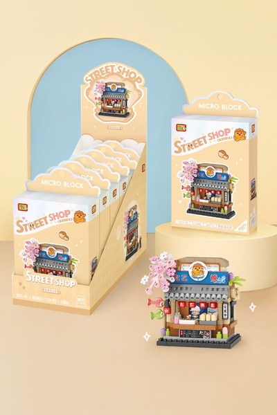 Miniso Sokak Serisi Takoyaki Oyun Bloğu Seti – Eğitici Minyatür Koleksiyon Pa...