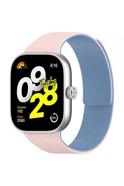 Techsuit Curea W016 pentru Xiaomi Smart Band/ Watch Series, Roz Albastra