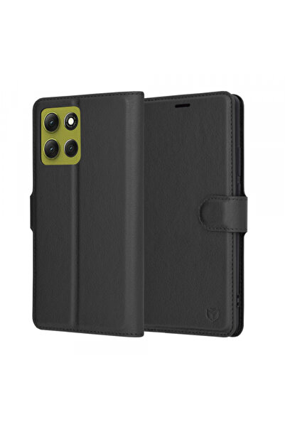 Stef's Cat Husa pentru Motorola Moto G86, Stef's Cat, Leather Folio, Neagra