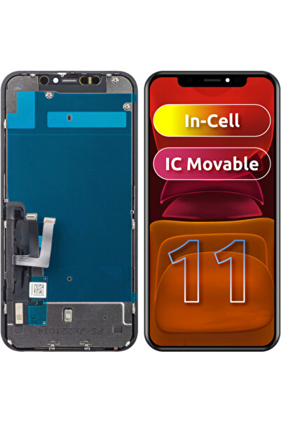 JK Display cu Touchscreen pentru Apple iPhone 11, cu Rama, Versiune LCD In-Ce...