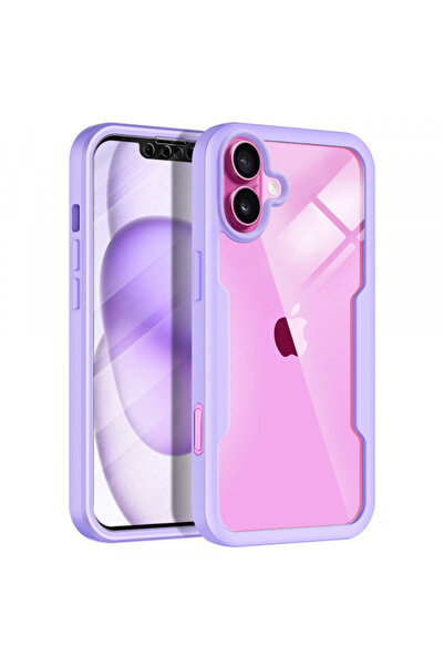 Stef's Cat Θήκη για Apple iPhone 16 Plus, Γάτα της Στεφ, ColorVerse 360, Μωβ