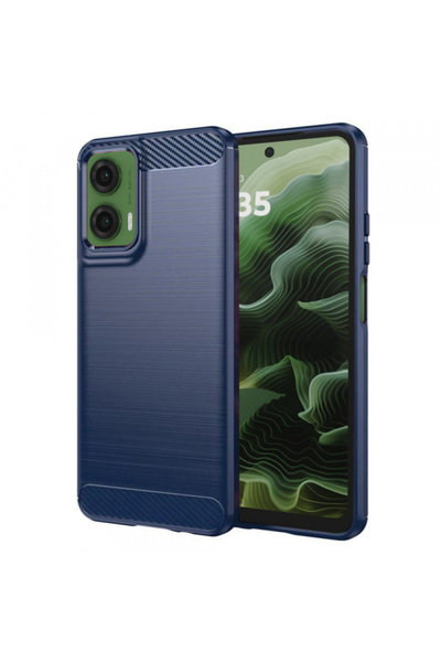 Techsuit Husa pentru Motorola Moto G35, Techsuit, Carbon, Albastra
