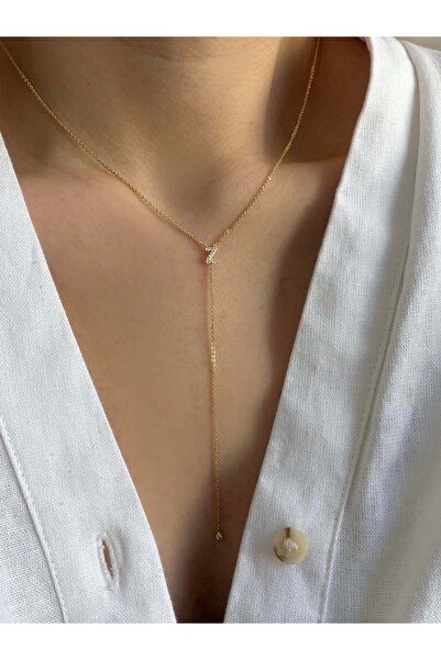 Venus Design Çelik Taşlı Harf Kolye