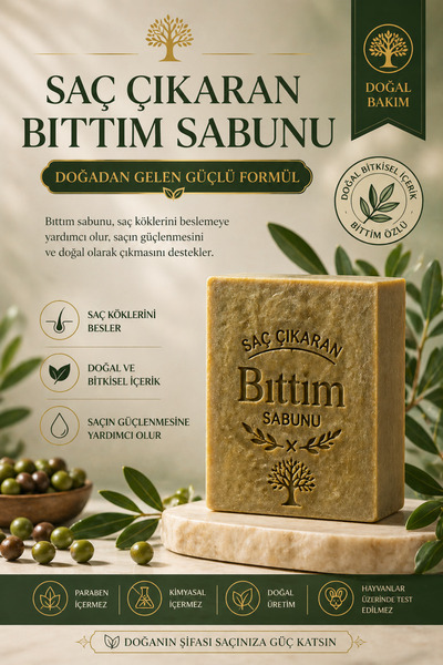 VERANT Saç Cıkaran Doğal Bıttım Sabunu 2 Adet