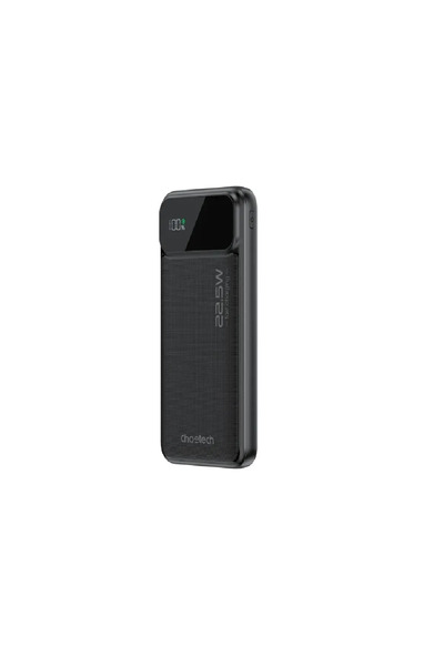 CHOETECH PowerBank B728, 10000 mAh, 22.5W, 2 x USB-A, 1 x USB-C, Negru