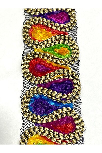 karantuhafiye Otantik Şönil Dekoratif Şerit / 5 cm Genişlik / 1 Metre DF121