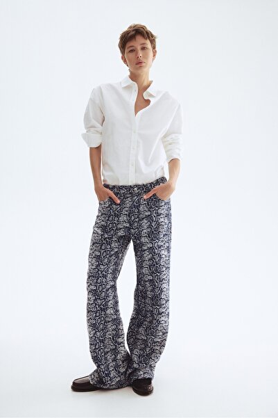 H&M Kat İzli Bukle Kot Pantolon