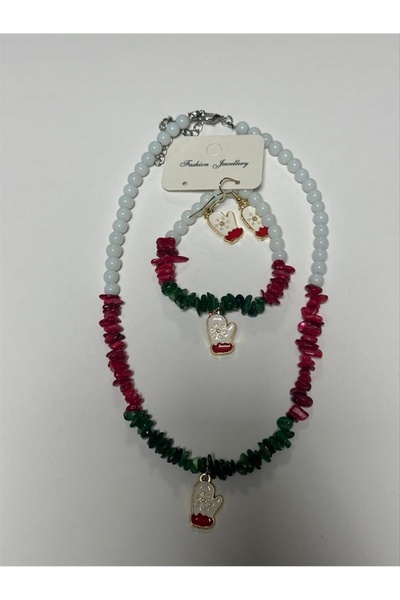 ZERO LAND Cosmotex 2026 New Year Natural Stone Set Necklace (192621) - Ebruli
