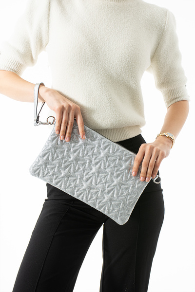 By Hakan LIVA-01 ΓΥΝΑΙΚΕΙΑ ΤΣΑΝΤΑ ΧΕΙΡΟΣ ΜΕ ΡΑΠΤΙΝΕΣ ΑΣΤΕΡΙΑ, ΤΣΑΝΤΑ CLUTCH, ...