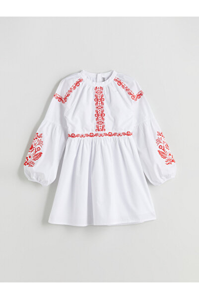 LC Waikiki Rochie de fete brodată cu guler rotund